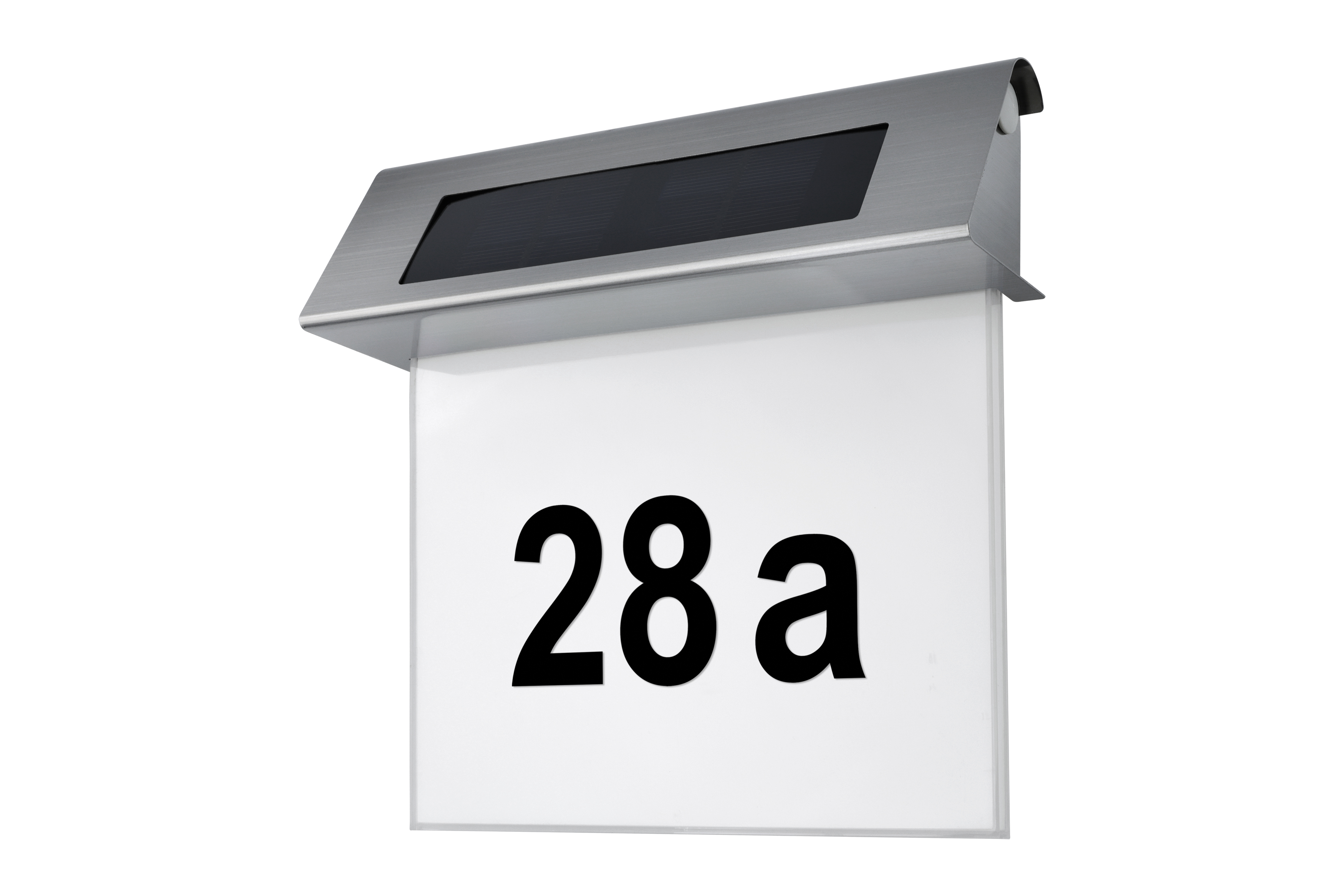 MeLiTec LED Solar Hausnummer SH01 Dämmerungssensor Postfach,