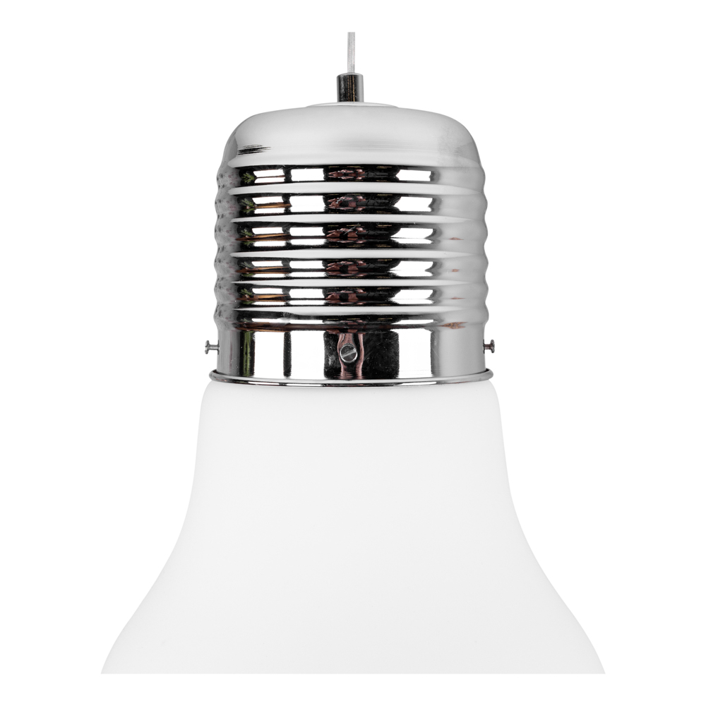 SPOT Light Bulb Pendelleuchte 3xE27 60W Chrom/Weiß SPOT Light Bulb Pendelleuchte 3xE27 60W Chrom/Weiß