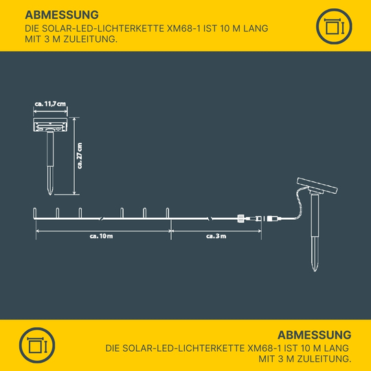  Solar LED Lichterkette XM68-1