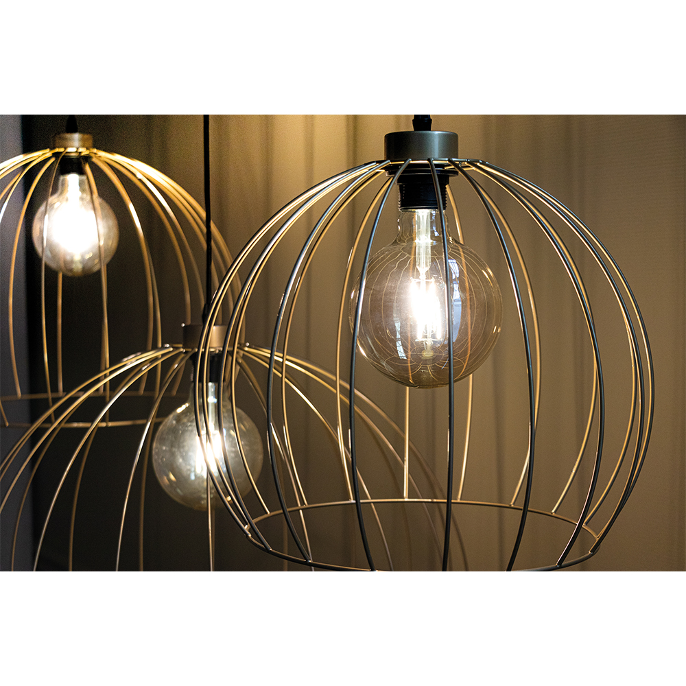 SPOT Light Coop Pendelleuchte 1xE27 60W Gold/Schwarz SPOT Light Coop Pendelleuchte 1xE27 60W Gold/Schwarz