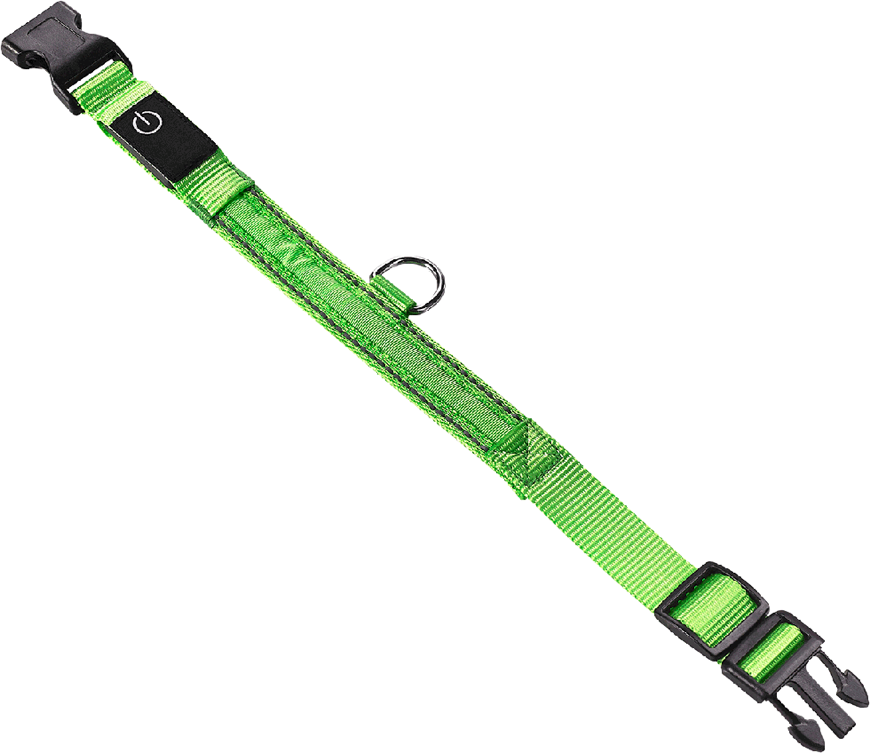 LED Hundehalsband B56 Größe S neongrün