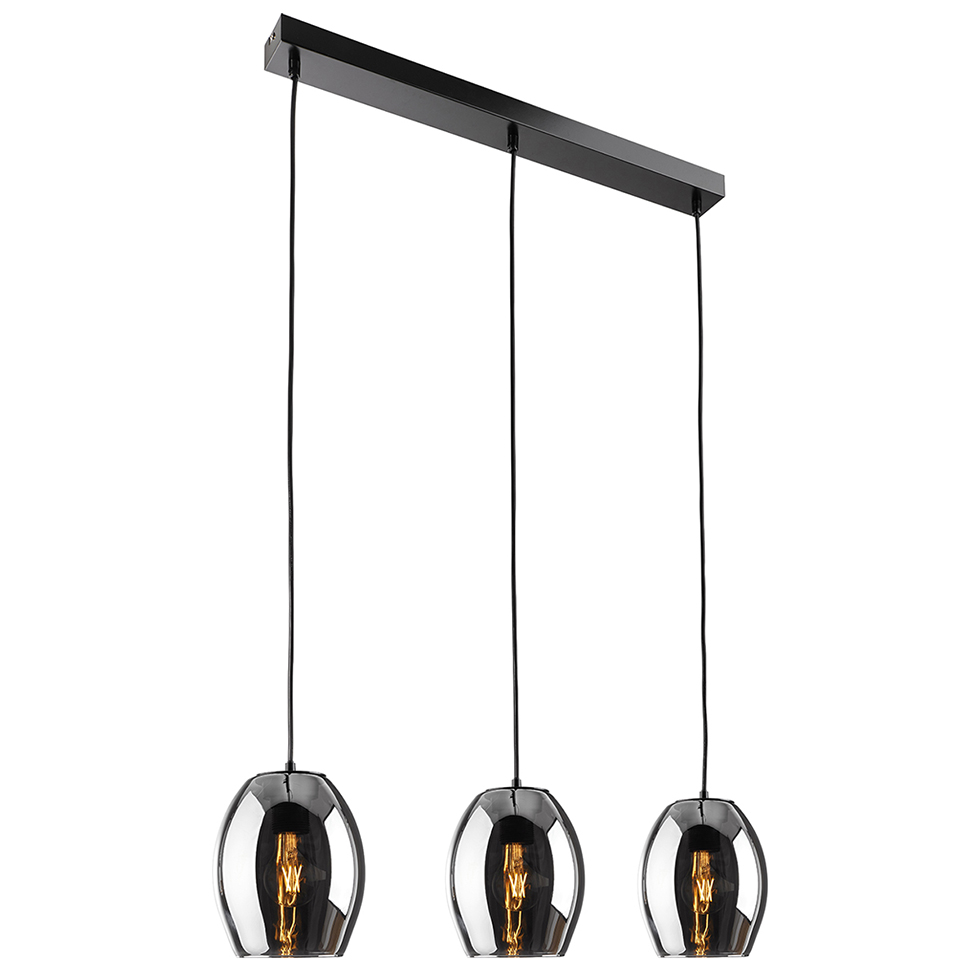 Pendelleuchte DP27 Glas 3flammig Rauchglas B-Ware Pendelleuchte DP27 Glas 3flammig Rauchglas B-Ware