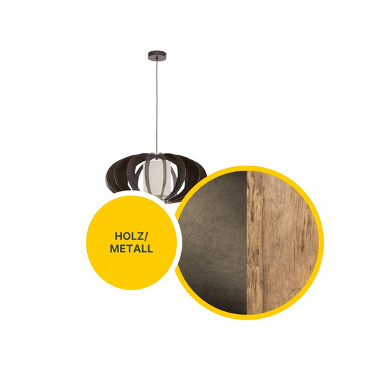 Keiko Pendelleuchte 1xE27 60W Wenge/Stoff in Beige Keiko Pendelleuchte 1xE27 60W Wenge/Stoff in Beige