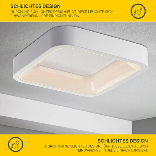 MeLiTec LED Deckenleuchte D105 Wandleuchte, stufenlos dimmbar, weiß MeLiTec LED Deckenleuchte D105 Wandleuchte, stufenlos dimmbar, weiß