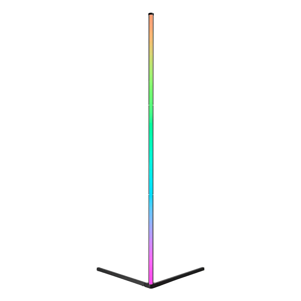 MeLitec Smart Home Eck Stehleuchte CoLiBri, 12 RGBW Festfarben 10 Farbverläufe