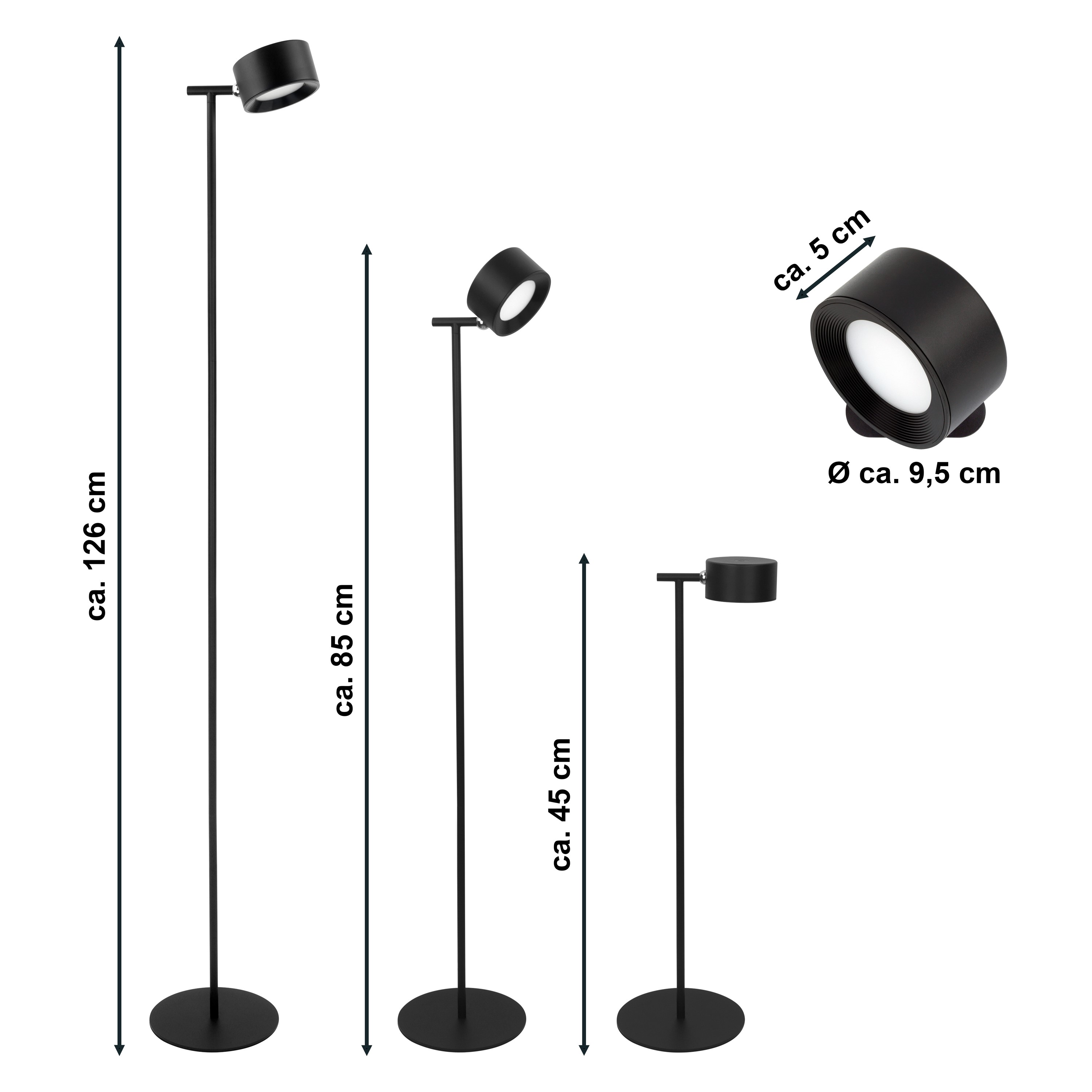 MeLiTec LED Stehleuchte ST55 USB-C aufladbar MeLiTec LED Stehleuchte ST55 USB-C aufladbar