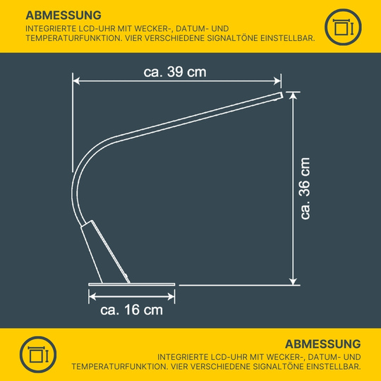 LED Schreibtischleuchte T153 anthrazit LED Schreibtischleuchte T153 anthrazit