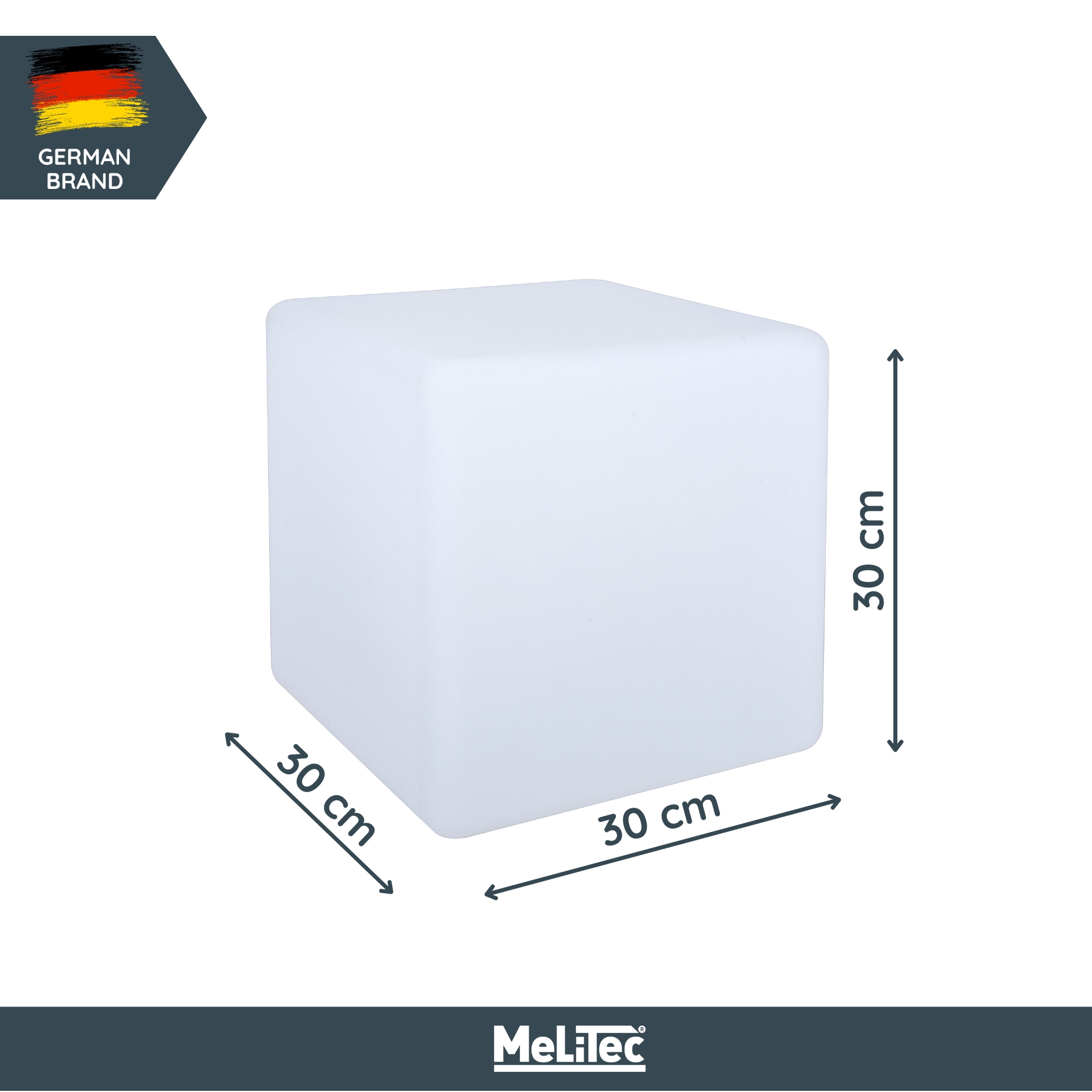 MeLiTec Solarleuchte mit USB - mehrfarbige Bodenbeleuchtung für Außen & Innen - auch für Innenräume geeignet - Solar-Bodenleuchte mit Farbwechsel - auch als Tisch mit Beleuchtung - Kunststoff - Würfel - LK04-4