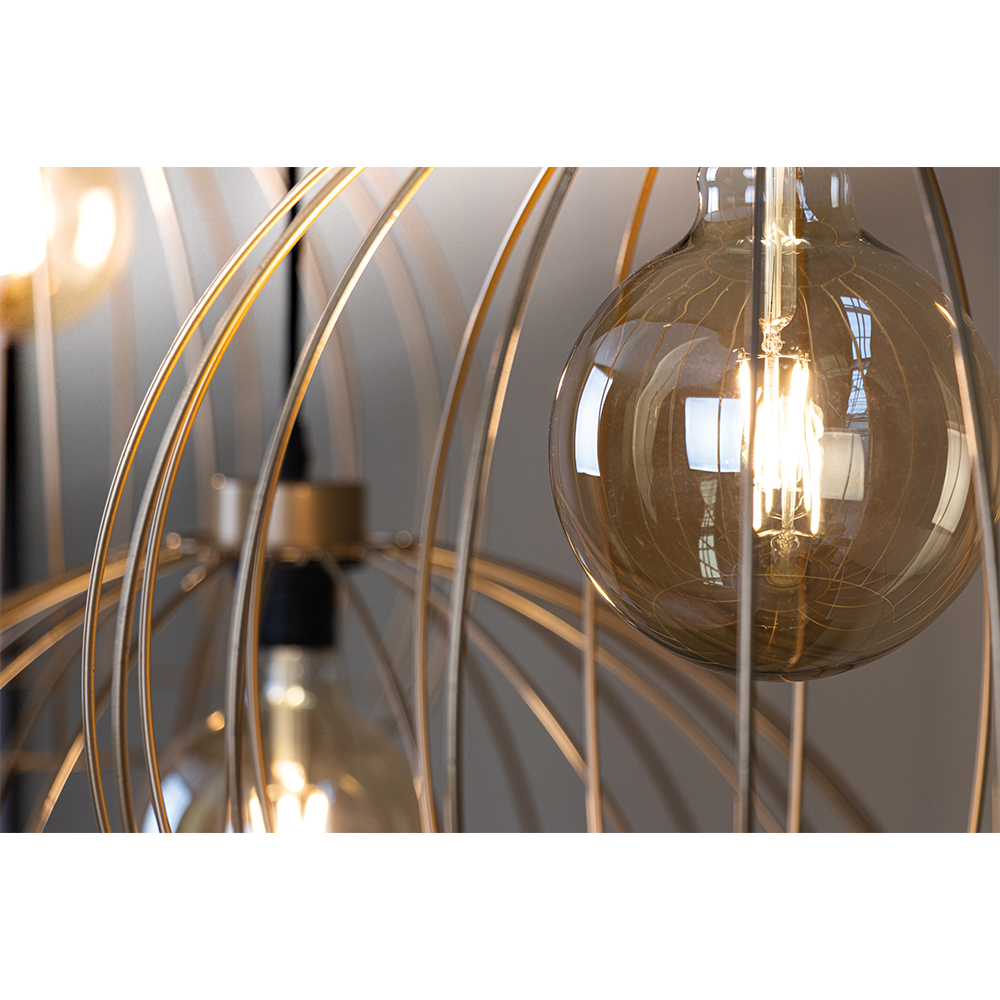 SPOT Light Coop Pendelleuchte 1xE27 60W Gold/Schwarz SPOT Light Coop Pendelleuchte 1xE27 60W Gold/Schwarz