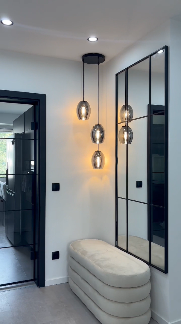 MeLiTec Pendelleuchte DP29, Hängeleuchte elegantes Rauchglas, moderne Pendellampe 3-flammig, Hängelampe rund, Deckenlampe Wohnzimmer Esszimmer Küche MeLiTec Pendelleuchte DP29, Hängeleuchte elegantes Rauchglas, moderne Pendellampe 3-flammig, Hängelampe rund, Deckenlampe Wohnzimmer Esszimmer Küche