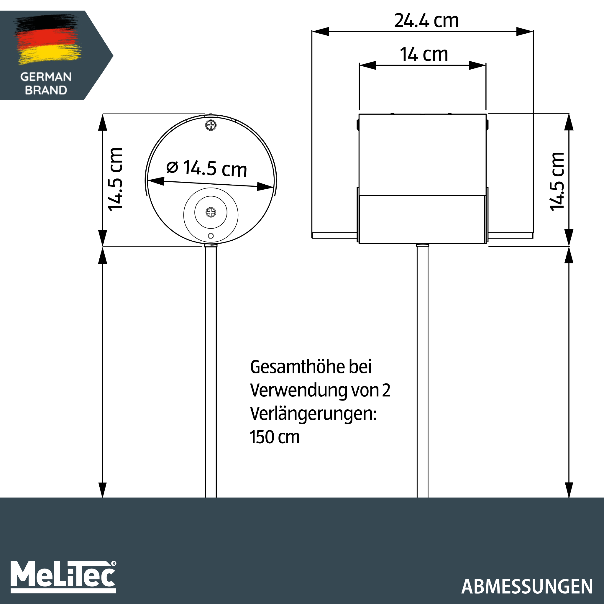 MeLiTec Vogelfutterstation mit Ständer, Vogelhaus VH10, Futterstation Edelstahl matt gebürstet, stehend, 150 cm Höhe, rund Ø14 cm, silber-matt