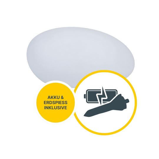 MeLiTec Solarleuchte - mehrfarbige Bodenbeleuchtung für Garten, Balkon & Terrasse - Solar-Bodenleuchte mit Farbwechsel bis 8h Leuchtdauer - Breite 40cm - inkl. Akku - Kunststoff - Stein-Form - LK03-6