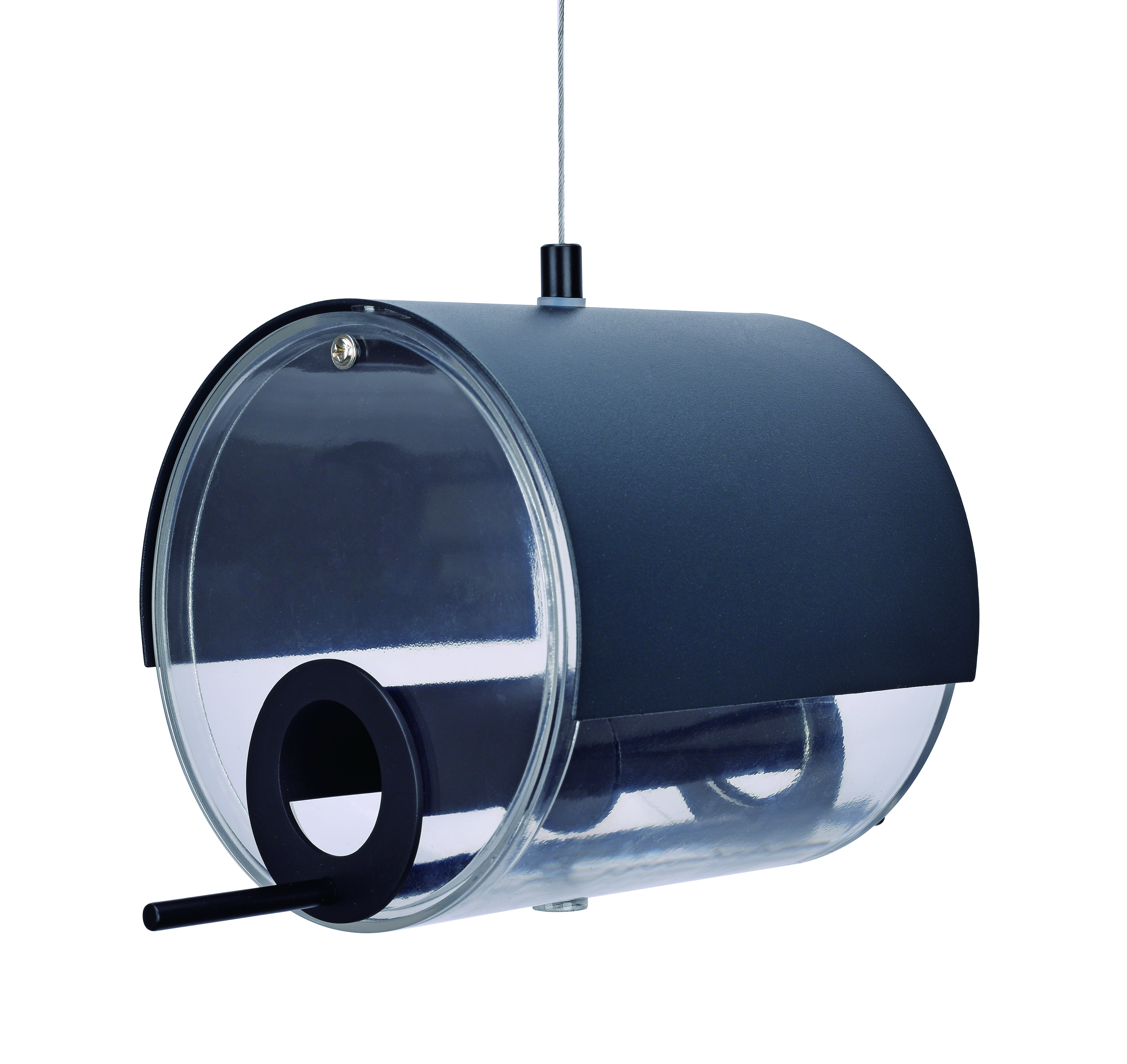 MeLiTec Edelstahl Vogelfutter Station VH09-1, hängend, rund 14 cm, schwarz MeLiTec Edelstahl Vogelfutter Station VH09-1, hängend, rund 14 cm, schwarz