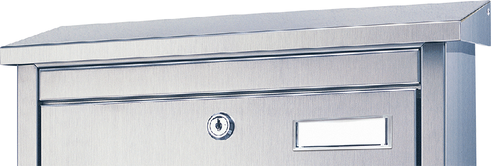 Edelstahl Briefkasten Modell A B-Ware