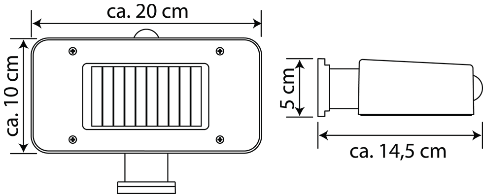 Solar Wandleuchte SO42-1