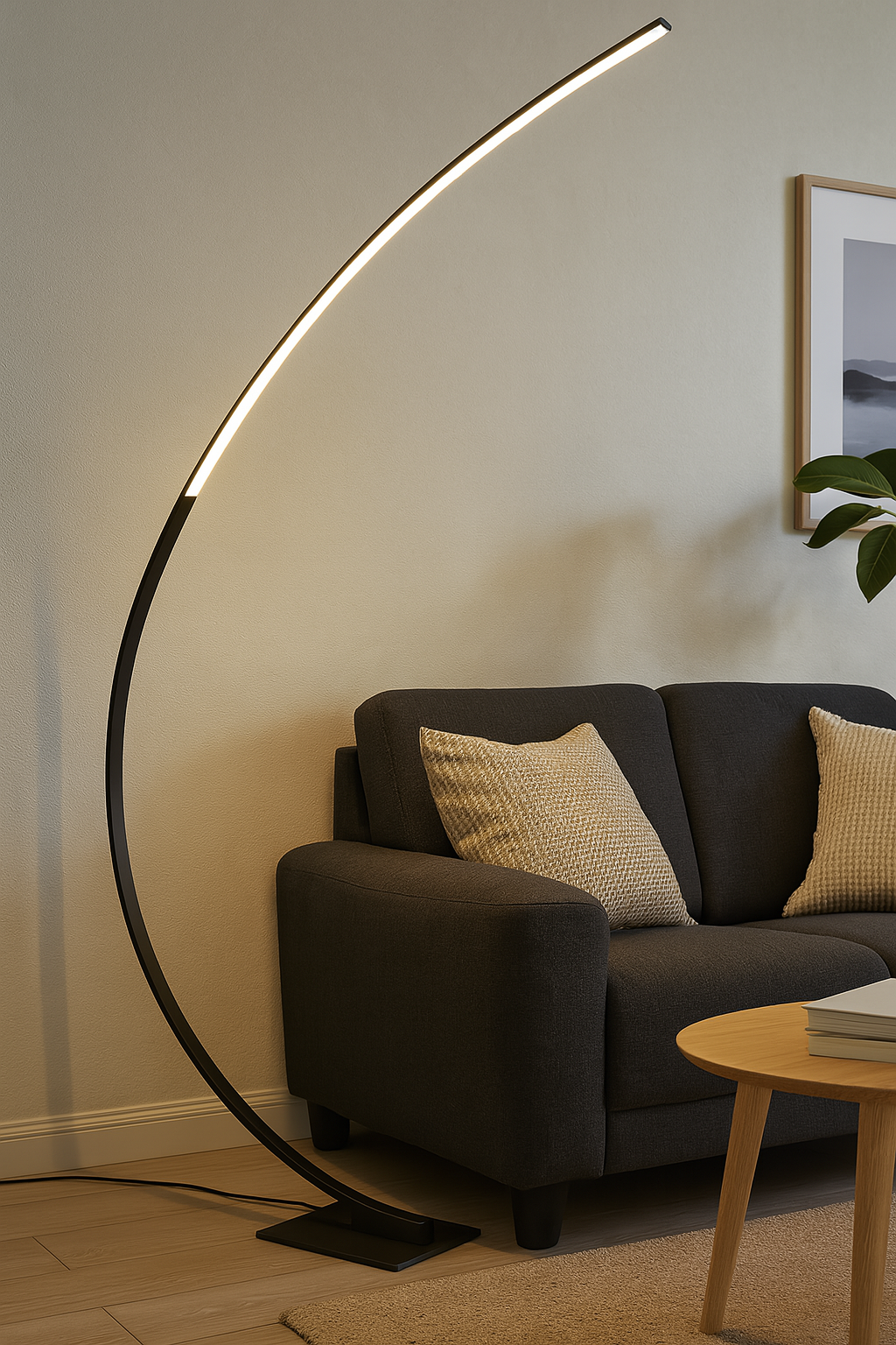 MeLiTec LED Stehleuchte ST26-2, mit integriertem Dimmer, schwarz matt B-Ware Lampe, Couch, Mobiliar, Stehlampe,