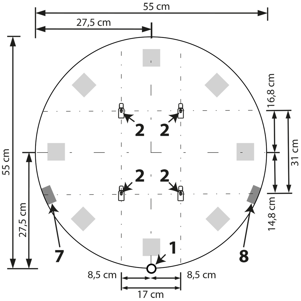 MeLiTec Beleuchteter Spiegel M14 MeLiTec Beleuchteter Spiegel M14