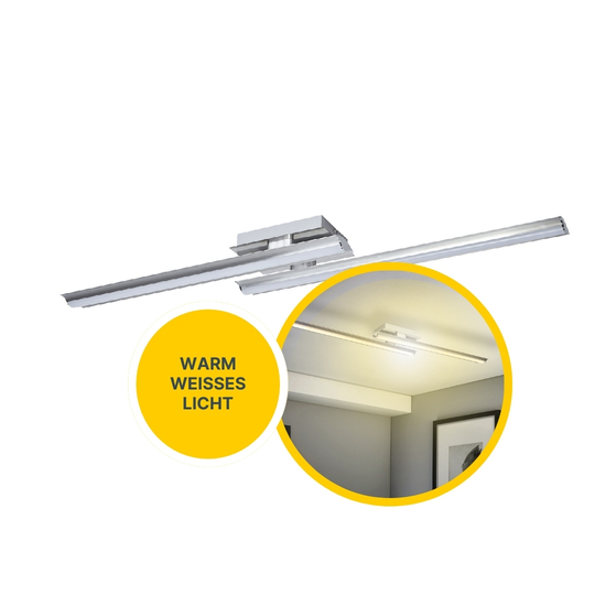 MeLiTec LED Deckenleuchte, nickel matt MeLiTec LED Deckenleuchte, nickel matt