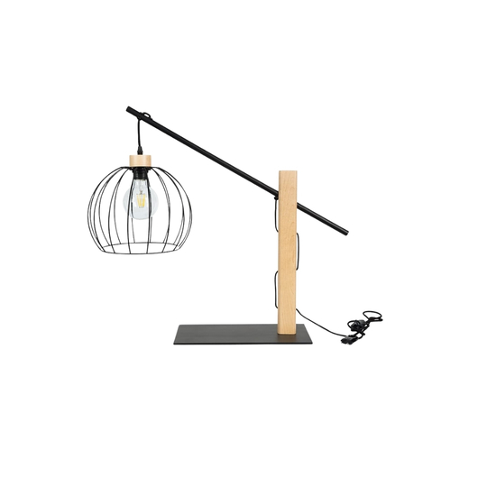 SPOT Light Mandarine Tischleuchte 1xE27 60W Schwarz/Birke/Schwarz SPOT Light Mandarine Tischleuchte 1xE27 60W Schwarz/Birke/Schwarz