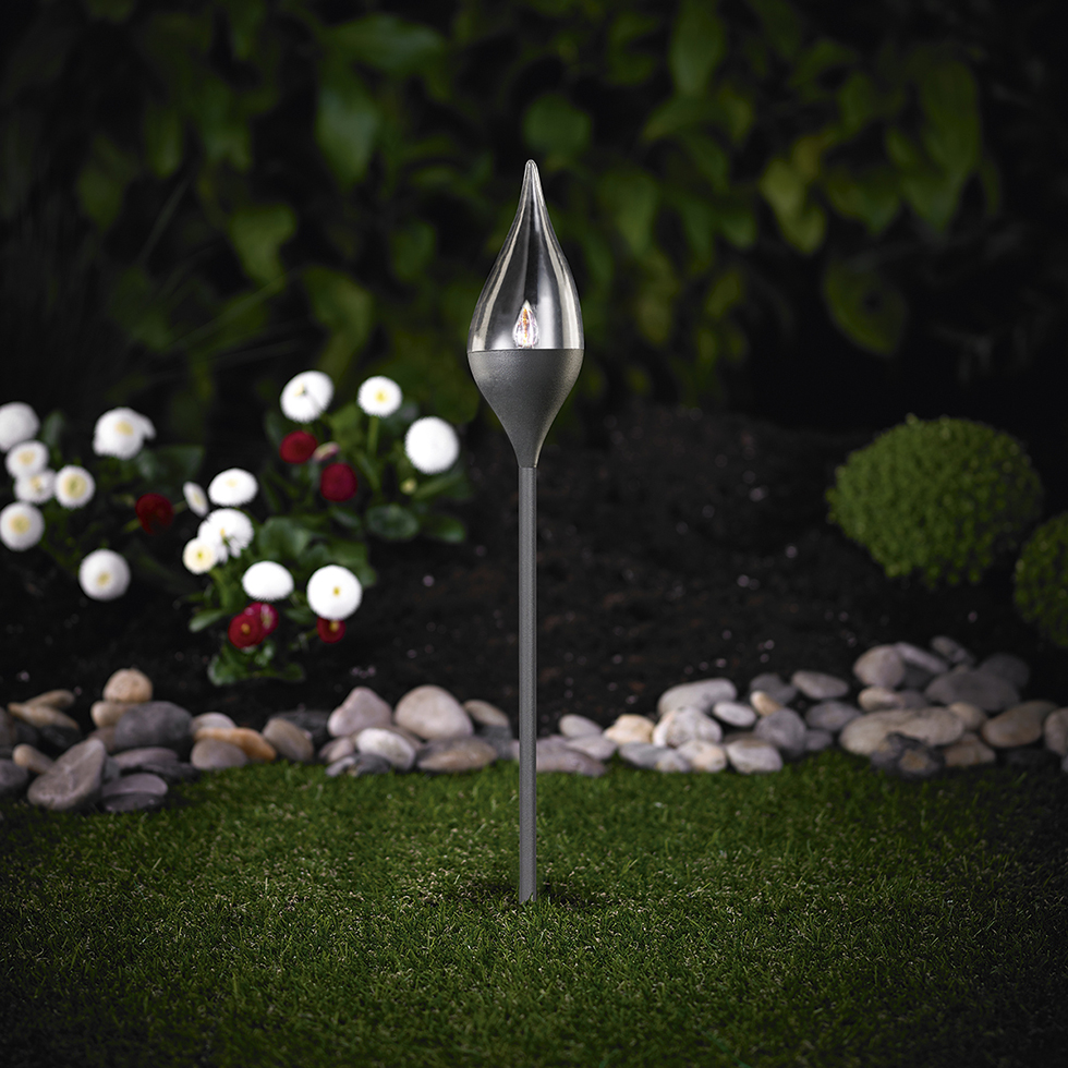 MeLiTec Solar Fackel Garten SO35-1 Flackereffekt anthrazit MeLiTec Solar Fackel Garten SO35-1 Flackereffekt anthrazit