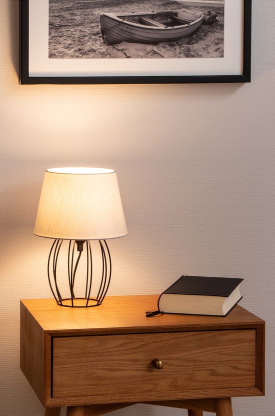 Lampe, Buch, Tischlampe, Boot, Malerei,