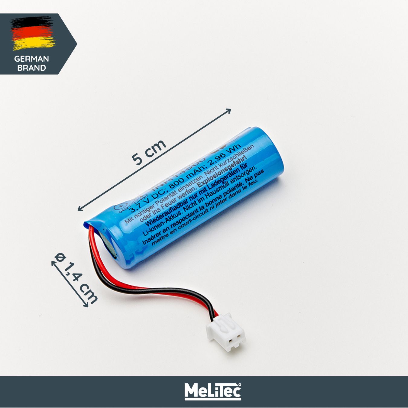 Lithium-Ionen Akku Typ 14500 900mAh speziell für SO46 Lithium-Ionen Akku Typ 14500 900mAh speziell für SO46