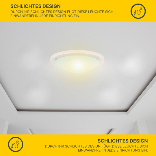 MeLiTec LED Holz Deckenleuchte D95 Eiche weiß MeLiTec LED Holz Deckenleuchte D95 Eiche weiß