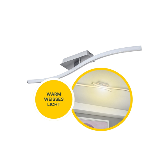 MeLiTec LED Deckenleuchte, nickel matt MeLiTec LED Deckenleuchte, nickel matt