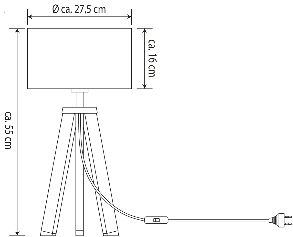 Tischleuchte T168-1 B-Ware
