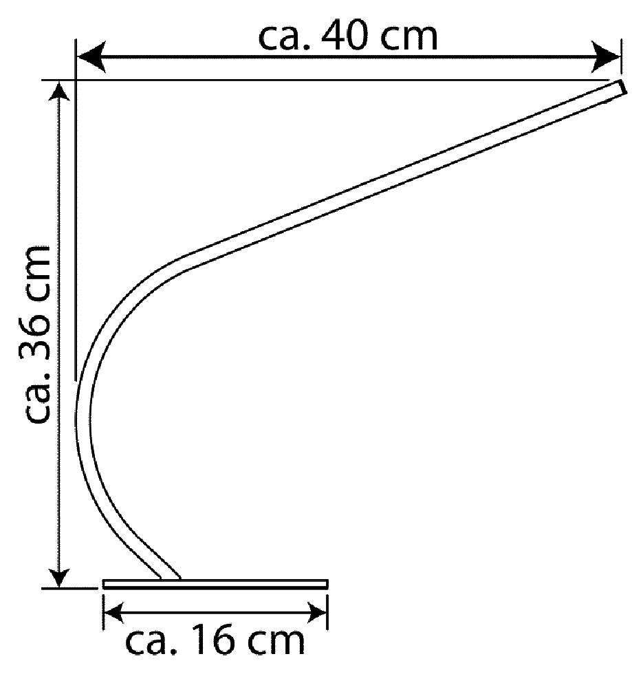 LED-Schreibtischleuchte, T94-3, B-Ware