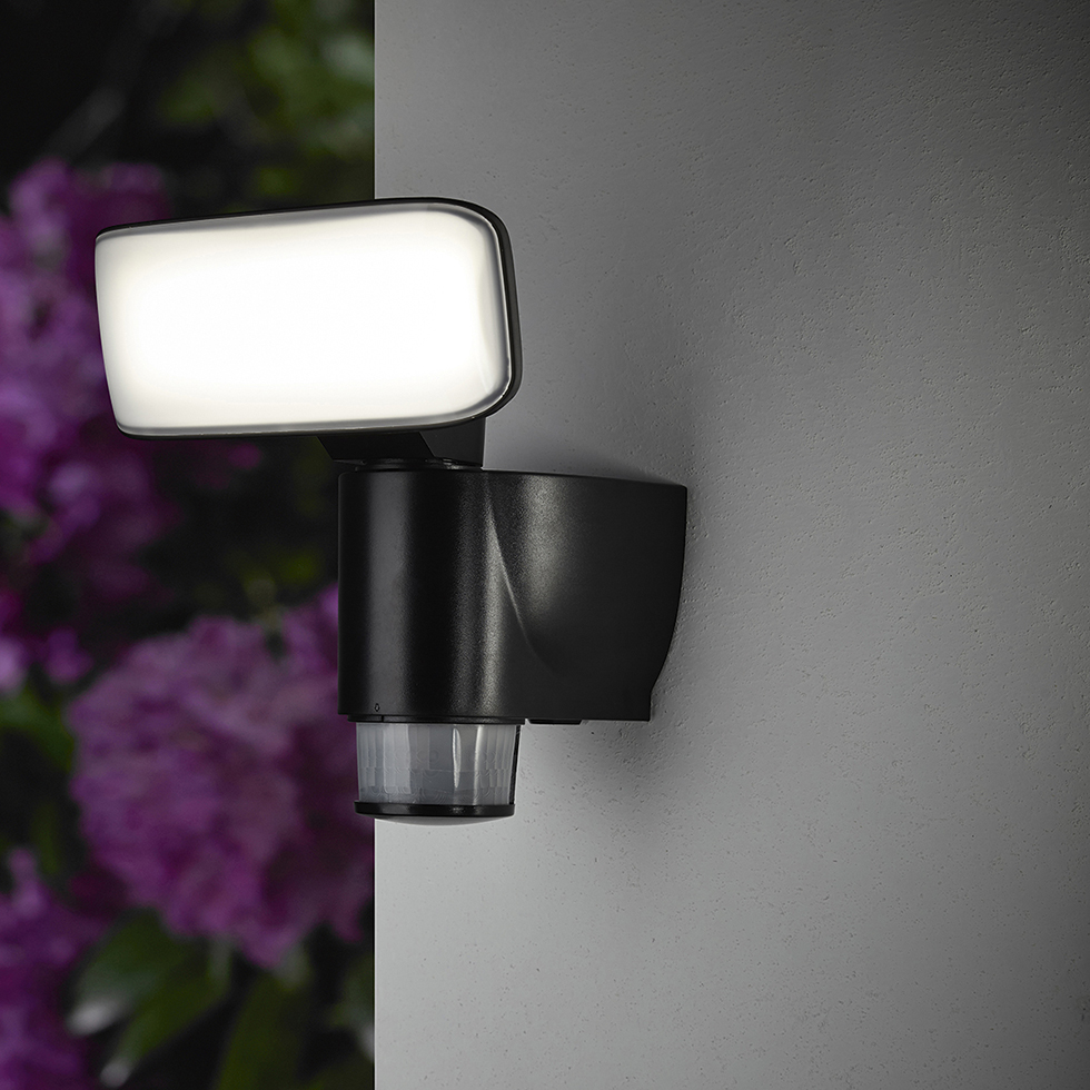 MeLiTec LED Außenlampe, mit Follow me Funktion, neutralweiß, 180° Bewegungssensor, LED Wandleuchte Außen, Spritz und Regenwassergeschützt IP44, neutralweiß 4000K , Außenwandleuchte Beleuchtung, Lampe,