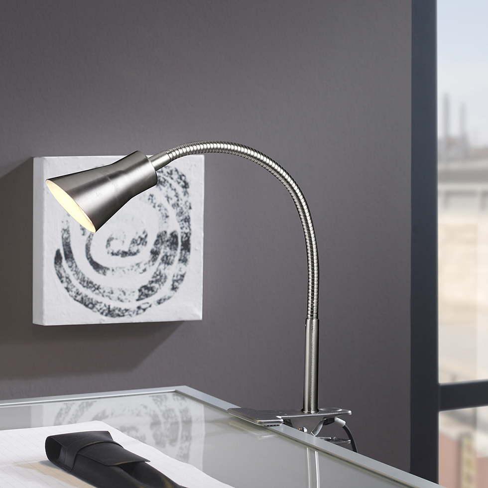 MeLiTec LED Klemmleuchte T116 nickel matt MeLiTec LED Klemmleuchte T116 nickel matt