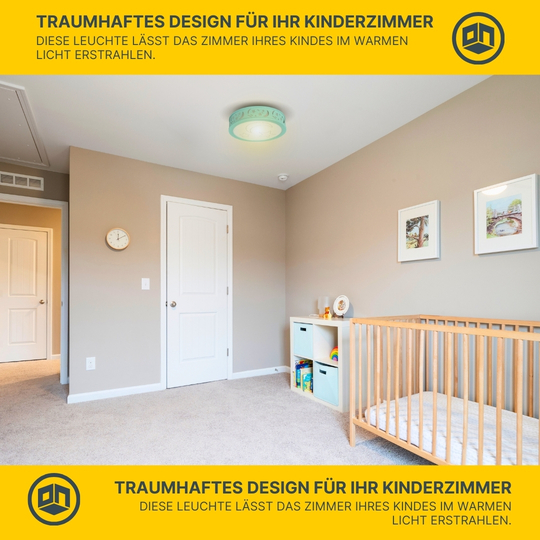 LED Kinder Deckenleuchte, Sternenhimmel, Nachtlichtfunktion türkis LED Kinder Deckenleuchte, Sternenhimmel, Nachtlichtfunktion türkis