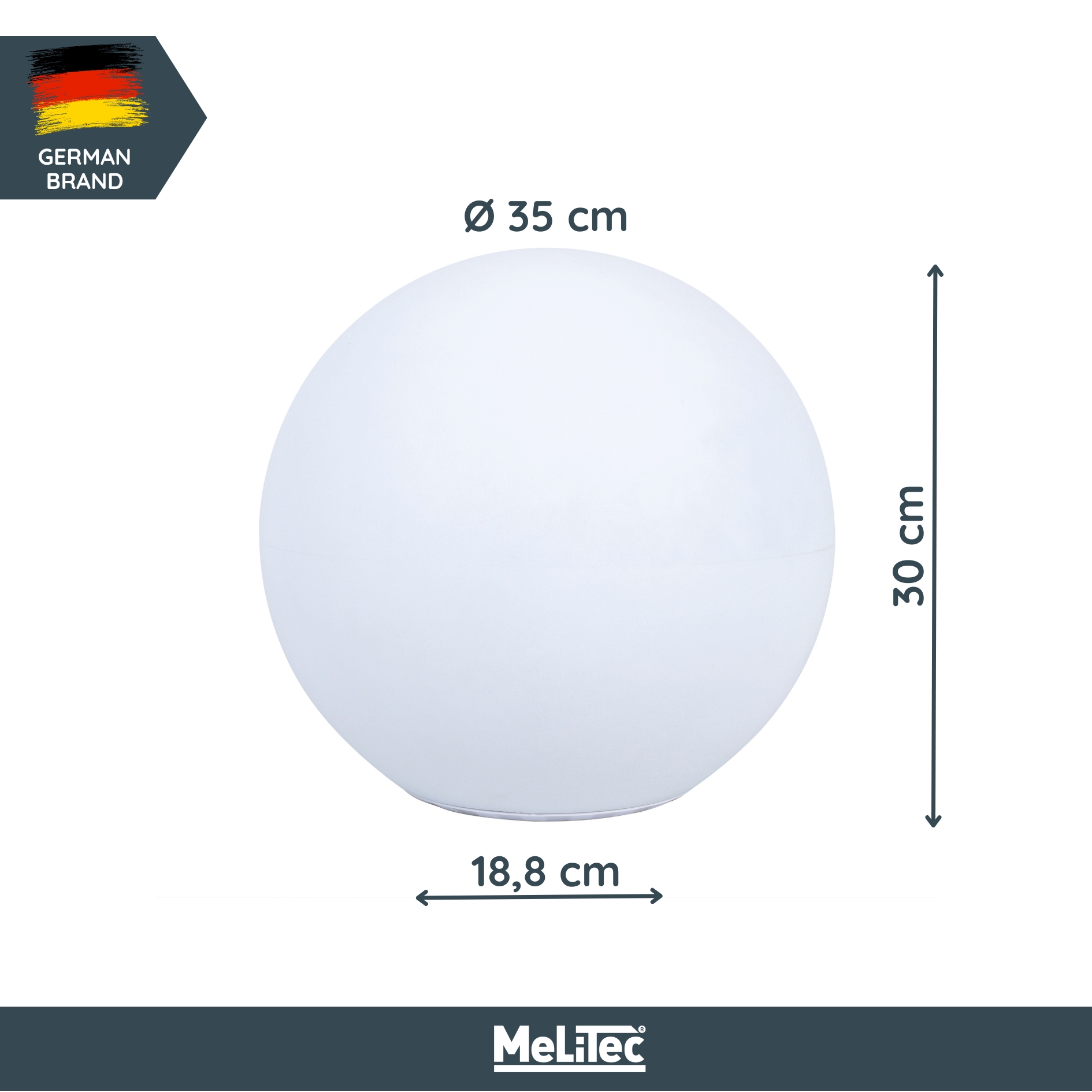 MeLiTec Solarleuchte mit USB - mehrfarbige Bodenbeleuchtung für Außen & Innen - auch für Innenräume geeignet - Solar-Bodenleuchte mit Farbwechsel - Durchmesser 35cm - Kunststoff - rund - LK01-4 Sphäre,
