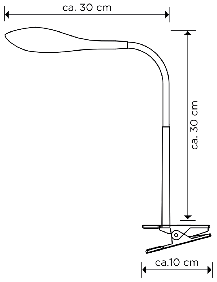 LED-Klemmleuchte, T121, B-Ware LED-Klemmleuchte, T121, B-Ware