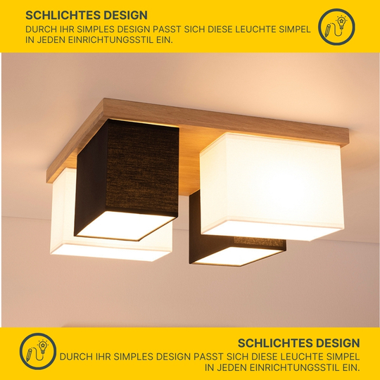 Holz Deckenleuchte Paloma D129 B-Ware Holz Deckenleuchte Paloma D129 B-Ware