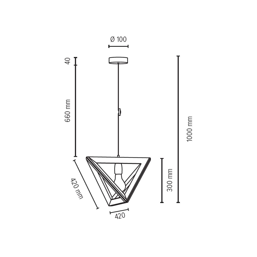 SPOT Light Trigonon Pendelleuchte 1xE27 Max.60W Nussbaum/Schwarz/Geflochten SPOT Light Trigonon Pendelleuchte 1xE27 Max.60W Nussbaum/Schwarz/Geflochten