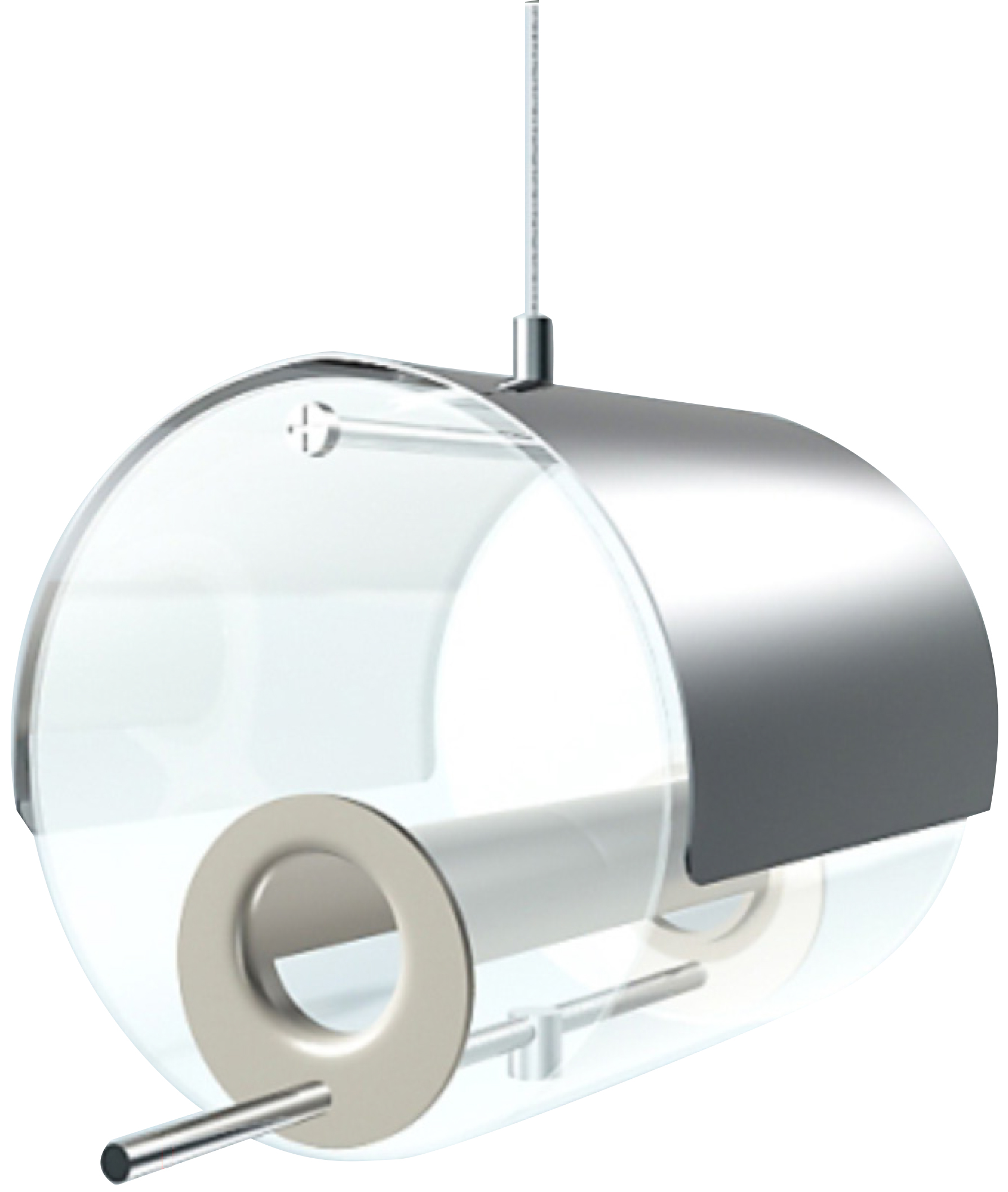 MeLiTec Edelstahl Vogelfutter Station VH09, hängend, rund 14 cm, Silber MeLiTec Edelstahl Vogelfutter Station VH09, hängend, rund 14 cm, Silber