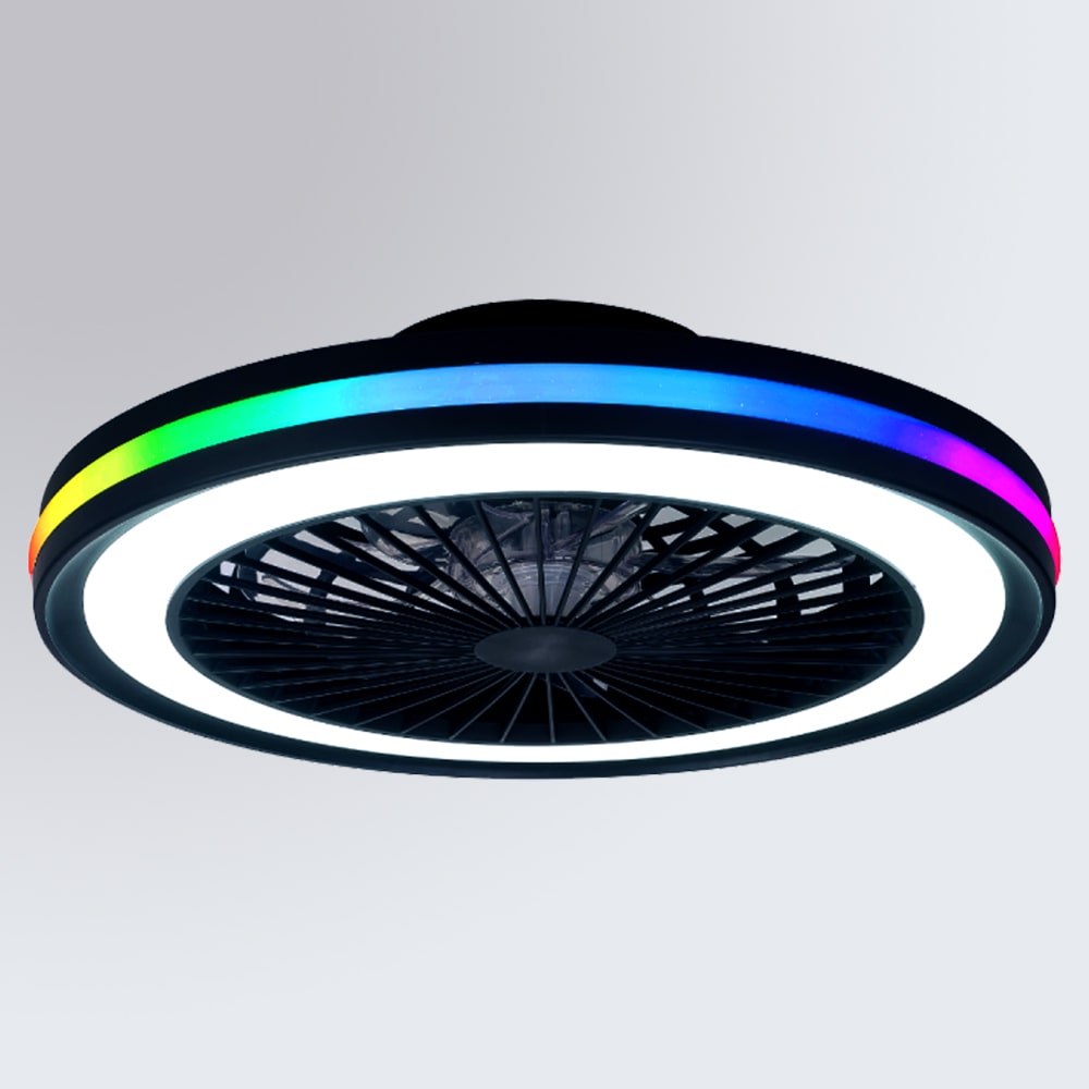MeliTec Deckenventilator mit Beleuchtung RGBW
