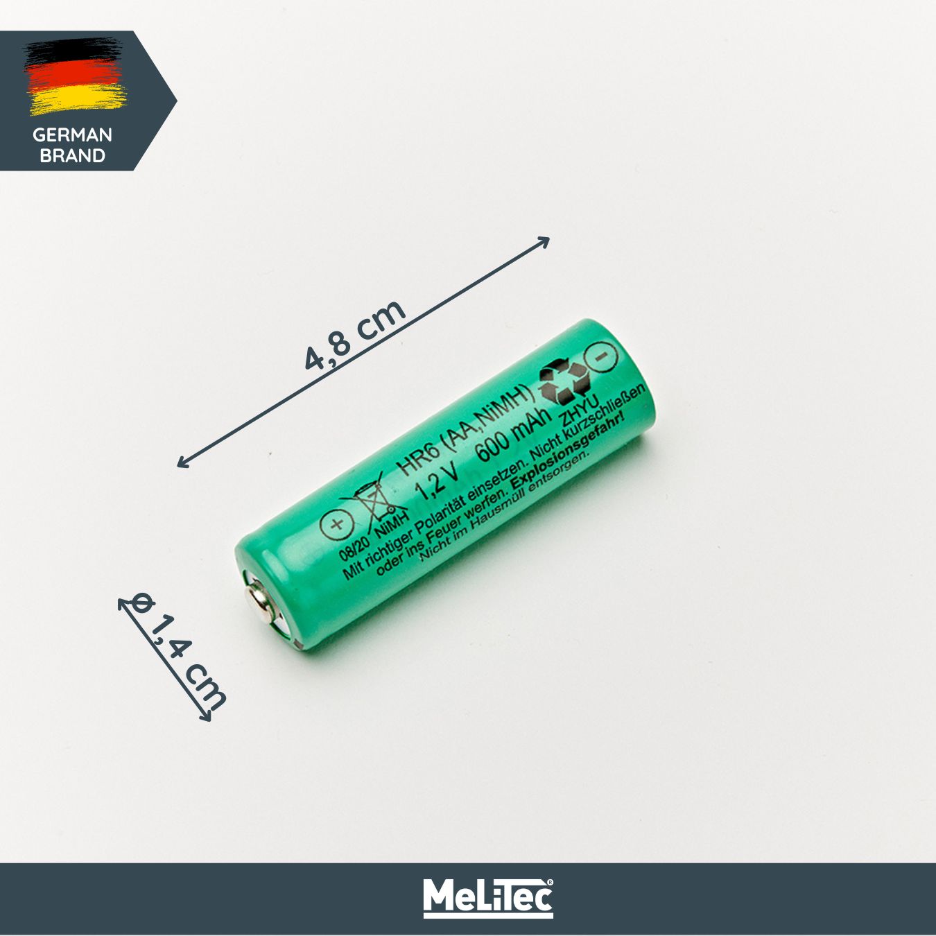 Akku AA 600mAh 1,2 V Mignon Akku AA 600mAh 1,2 V Mignon