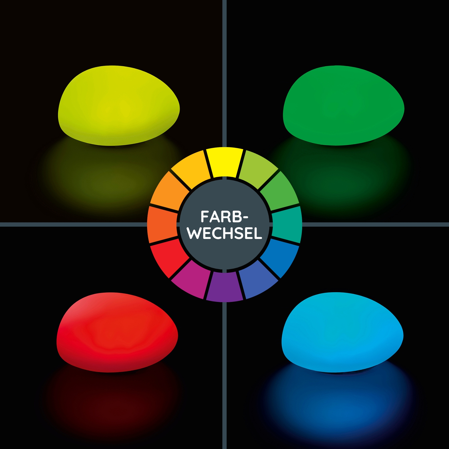 MeLiTec Solarleuchte 2er-Set - farbige Bodenbeleuchtung für Garten, Balkon & Terrasse - Solar-Bodenleuchte mit Farbwechsel bis 8h Leuchtdauer - inkl. Akku - Kunststoff - Stein-Form - LK15 MeLiTec Solarleuchte 2er-Set - farbige Bodenbeleuchtung für Garten, Balkon & Terrasse - Solar-Bodenleuchte mit Farbwechsel bis 8h Leuchtdauer - inkl. Akku - Kunststoff - Stein-Form - LK15