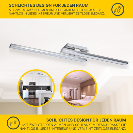 MeLiTec LED Deckenleuchte, nickel matt MeLiTec LED Deckenleuchte, nickel matt