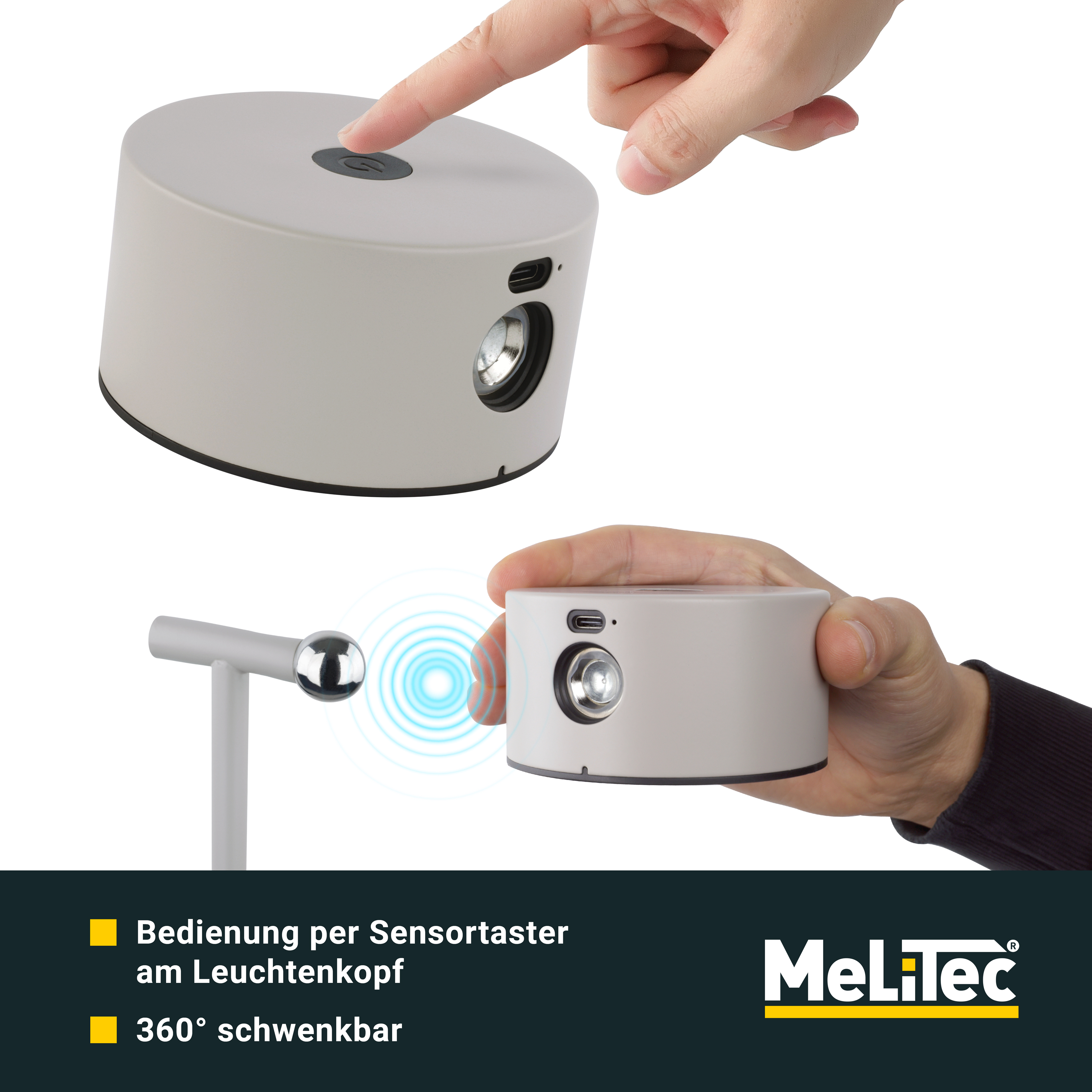 MeLiTec LED Stehleuchte ST55 USB-C aufladbar MeLiTec LED Stehleuchte ST55 USB-C aufladbar