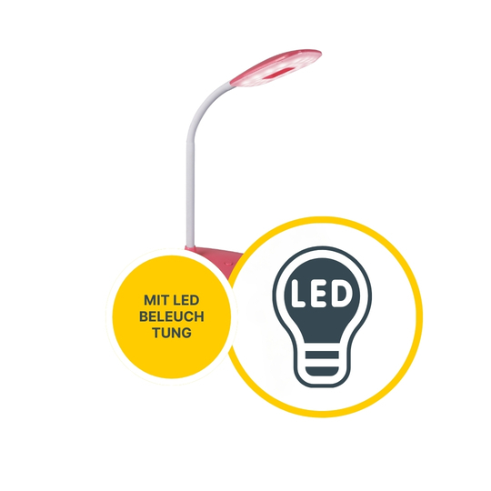 MeLiTec LED Tageslicht Schreibtischleuchte Koralle MeLiTec LED Tageslicht Schreibtischleuchte Koralle