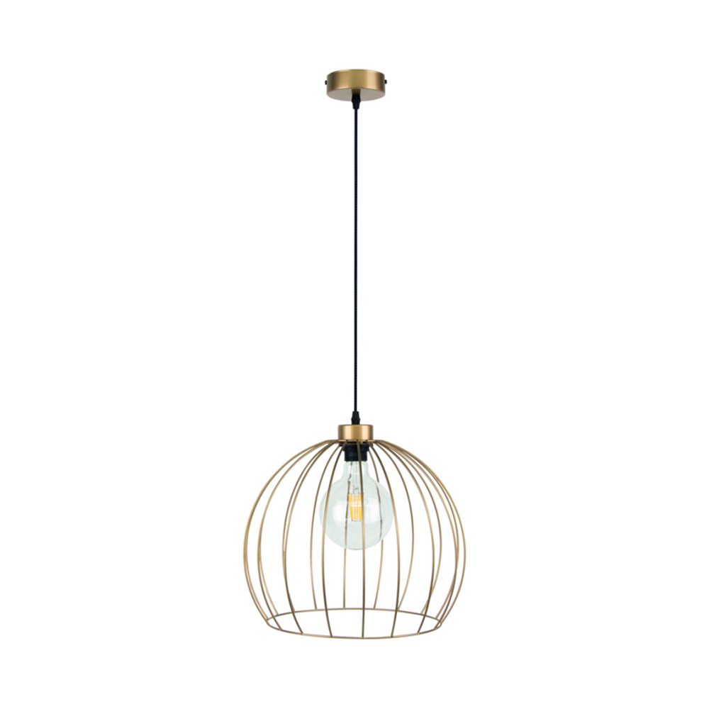 SPOT Light Coop Pendelleuchte 1xE27 60W Gold/Schwarz SPOT Light Coop Pendelleuchte 1xE27 60W Gold/Schwarz