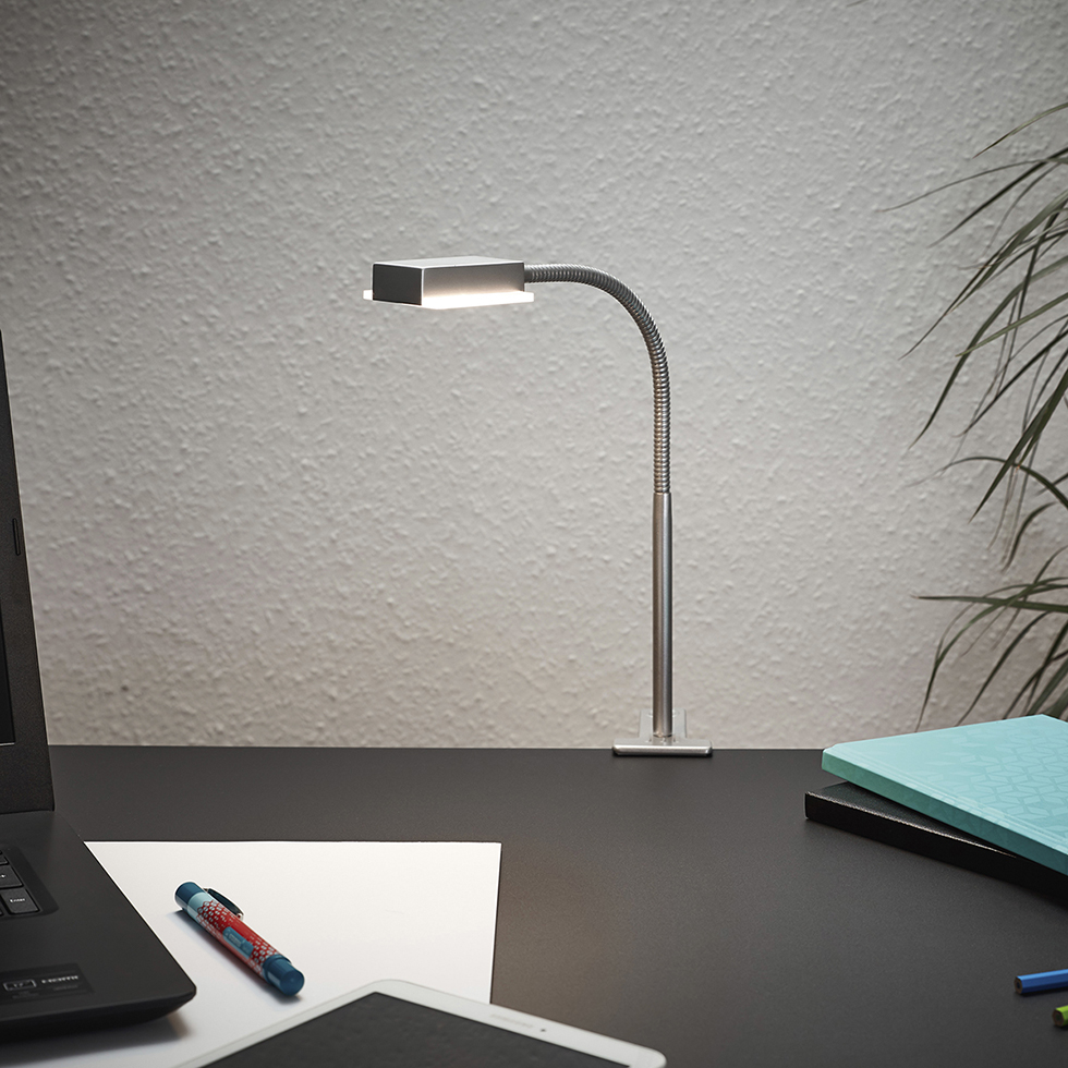 MeLiTec LED Klemmleuchte T163-1 chrom-matt MeLiTec LED Klemmleuchte T163-1 chrom-matt