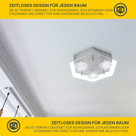 Deckenleuchte D91 sechseckig Deckenleuchte D91 sechseckig
