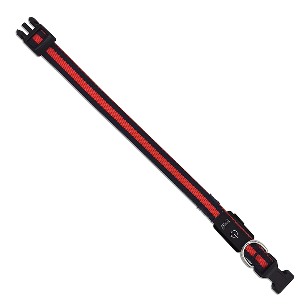 Hundehalsband mit LED Leuchtstreifen B108 Größe XS Hundehalsband mit LED Leuchtstreifen B108 Größe XS
