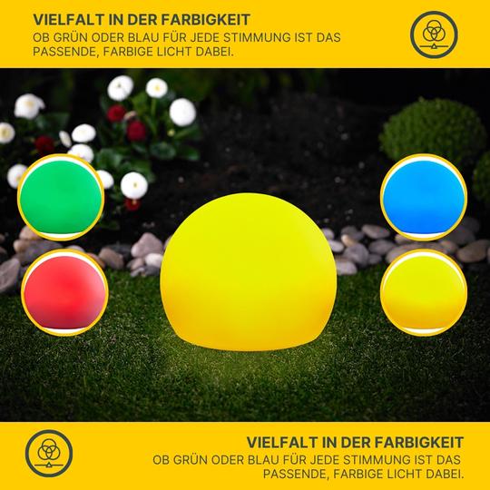 MeLiTec LED Gartenleuchte LK19 Kugel USB RGB-Farben MeLiTec LED Gartenleuchte LK19 Kugel USB RGB-Farben