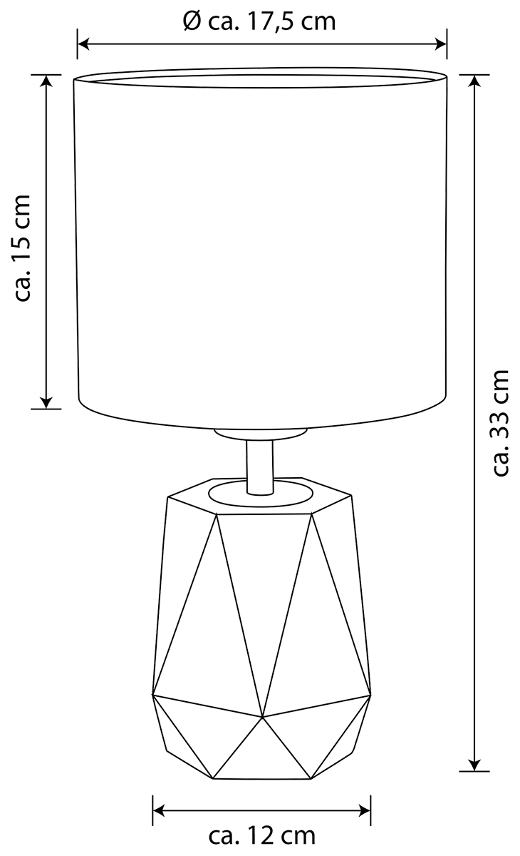 MeLiTec Beton Tischleuchte T166 - Moderner Wohnstil & warmes Licht, B-Ware MeLiTec Beton Tischleuchte T166 - Moderner Wohnstil & warmes Licht, B-Ware